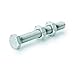 JW Winco Series GN 807 Steel Clamping Toggle Screw Assembly Without Push-On Protective Cap, Metric Size, M6 x 1.0 Thread Size, 49mm Length