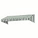 4.38 ft. Wide New Yorker Window/Entry Awning (24 in. H x 48 in. D) Forest/White