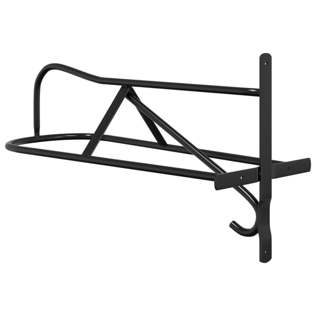 Soporte para Sillas de Montar de Pared - Organizador de Equipo Equestre, Negro, Hierro, 57 x 22,5 x 30 cm