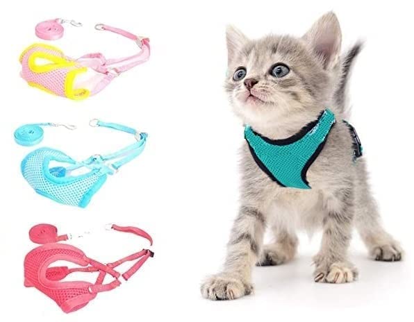 SR VISION Puppy Vest Harness and Leash Set Soft mesh Comfort fit No Pull No Choke Padded Vest Harness with Leash for Puppy and Small Pets - Pack of 1 (Pink) (B0BV2WC3D8) Amazon Price History, Amazon Price Tracker