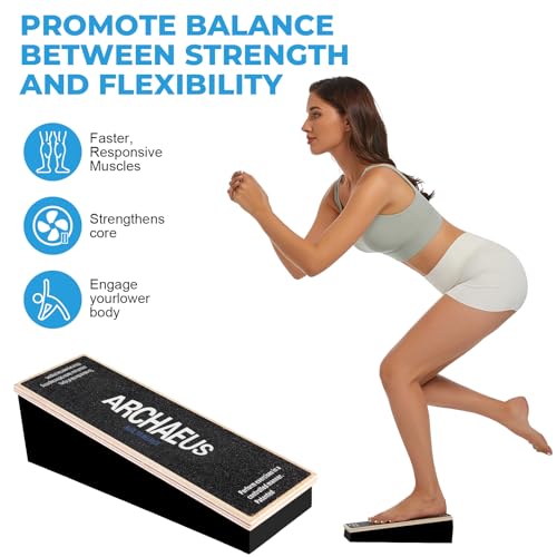 Image of Athletic Balance Boards,Slant Board,Wobble Board,Balance Wedge for Condition Your Body and Prevent Injury