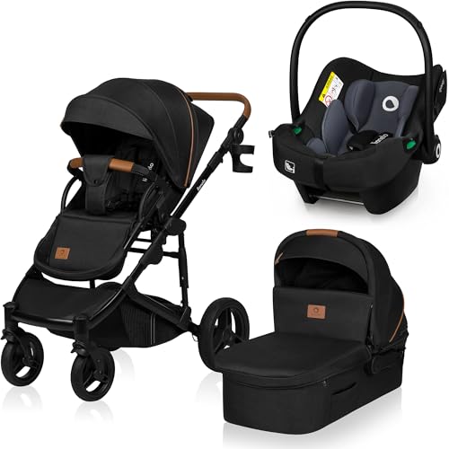 LIONELO Mari Tour 3-in-1 Kinderwagen bis 22 kg Kombikinderwagen Tragewanne...