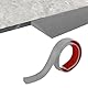 Türschwellenrampe, Rampe Saugroboter, Tragfähigkeit 800 kg, Rollstuhlrampe, Selbstklebende Gummirampe für Rollstühle, Kinderwagen, Rollatoren, Elektroroller (Grau, 90x8x3cm)