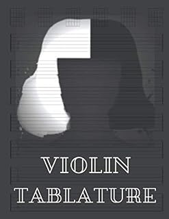 Violin Tablature: 7 Blank Chord Diagrams Seven 6-Line Staves Size 8.5”x11” 200 Pages