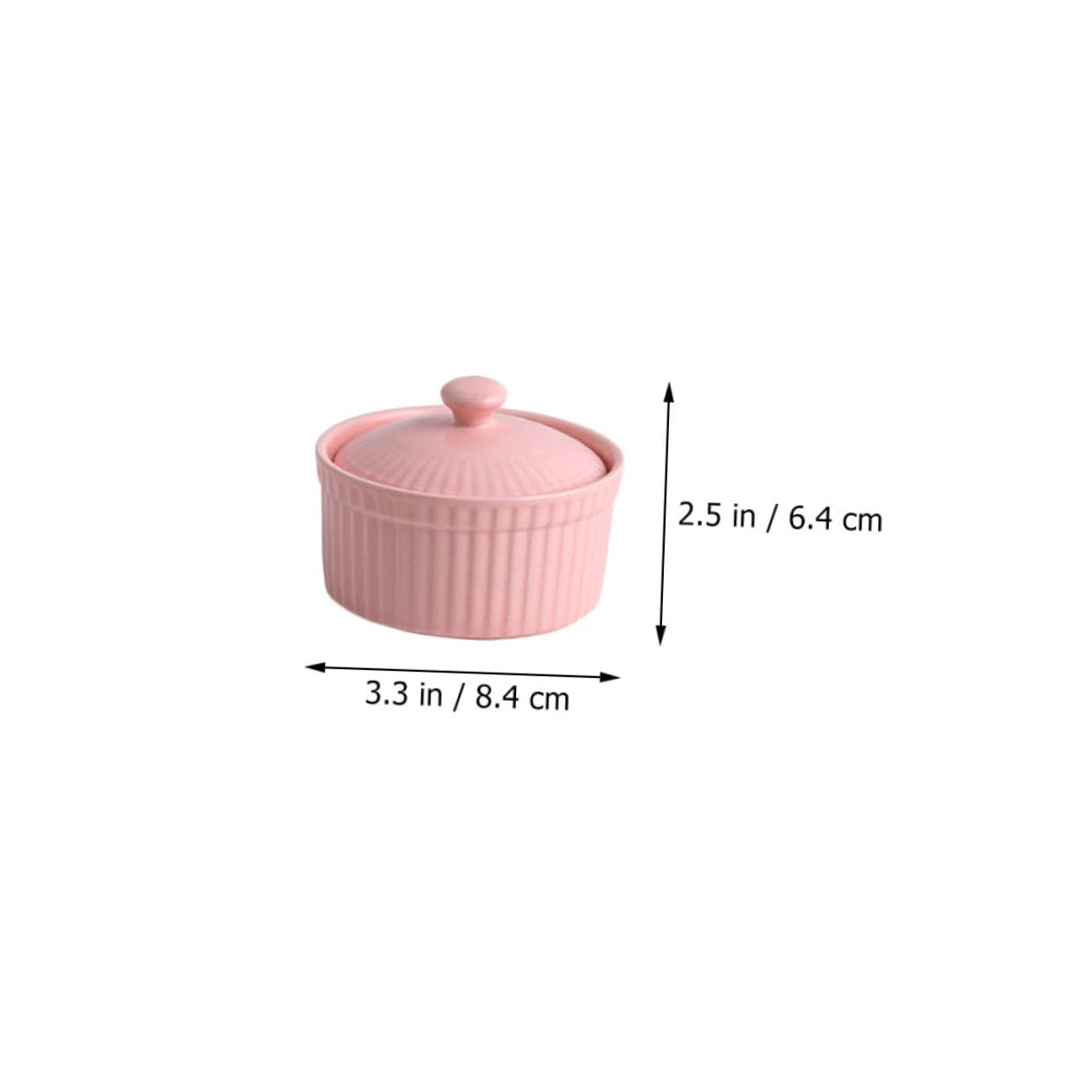TOYANDONA Cuencos de Cerámica Resistentes a Altas Temperaturas y Fáciles de Desmoldar para Postres con Tapa Juego de 5 Color Aleatorio Ideales para Repostería en Cocina