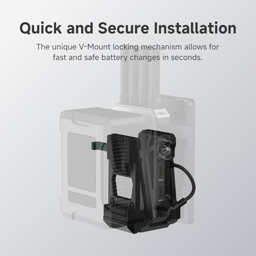 Placa de batería de montaje en V compacta con adaptador V-Lock CC para cámara ENG de vídeo 3