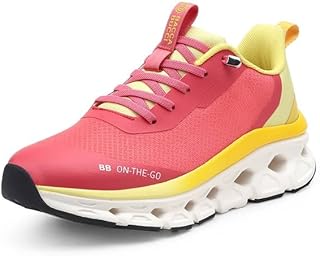 Bacca Bucci BB On-The-Go Women Slip-On Walking &amp; Running Shoes with Stretch Laces and Cushioned Sole