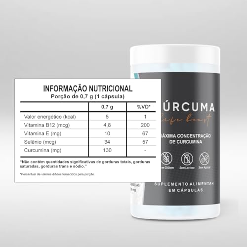 Cúrcuma Life Boost 700mg, 60 Softgels - Advanced Fórmula e Máxima Absorção com 130mg de Curcumina (9