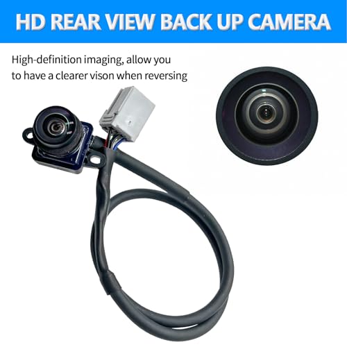 Image of Rear View Back Up Camera Compatible with Dodge Dart Trunk Lid Mounted 2013-2016 Reverse Park Assist Backup Camera Replaces 56038990AA