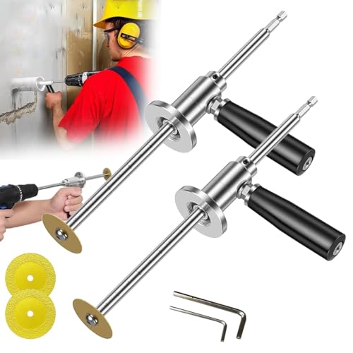 Inside Pipe Cutter for PVC Pipe, Internal/Inside PVC Pipe Cutter with Adjustable Depth Setting, Inside Pipe Cutter with Handle, for 1-1/2 to 8 Inch,7 Inch(2set)