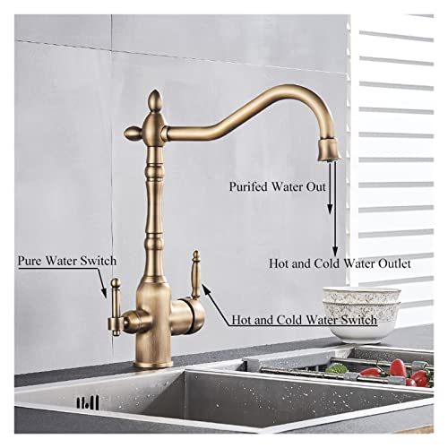 Robinet de cuisine anti impureté eau saine et bec rétractable double jet - 4