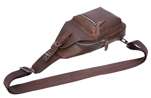 Sac de poitrine en cuir véritable Phoenix, prestige et voyage - 5