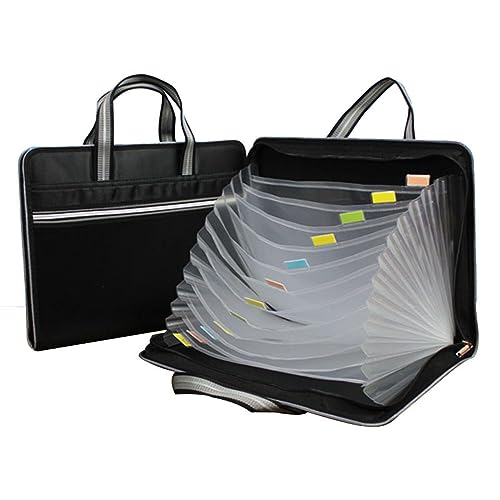 Canvas Multi-Layer A4 Organ Bag 12 ply Student Waterproof Student Office Bag exam Paper Bag Briefcase Bag