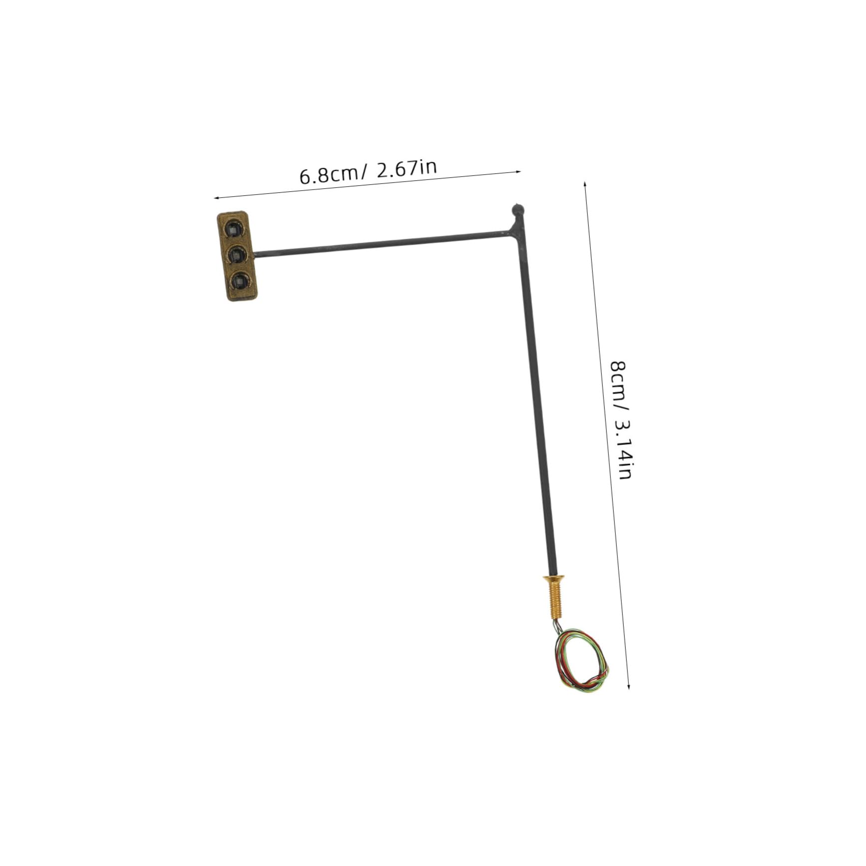 LIFKOME Miniature Railroad Signal Light Model Decorative Train Lamp Post for Sand Table Dioramas Fine Craftsmanship Present for Teens and Mini House Decor