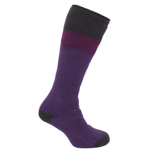 Womens/Ladies Heat Holders Extra Warm Ultimate Thermal Ski Socks (2.3 Tog) (6.5-10.5) (Purple)