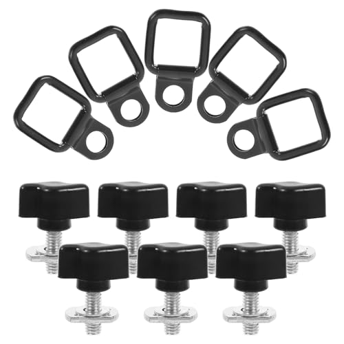 Crochets de toit de voiture VALICLUD lot de 8 anneaux traction et 24 vis de fixation pour bâche