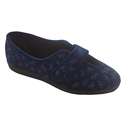 Sleepers Ivy Damen Hausschuhe mit Klettverschluss Cover