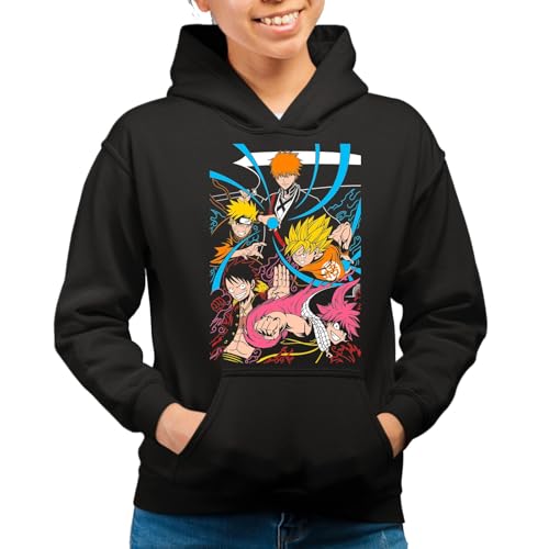 the Fan Tee Sudadera Adulto con Capucha de Mujer Dibujos Animados Anime Divertido Universo, Vibras de Manga, Mundo Otaku, Japan Fan Kanji, GENERACION DE LOS 90 009 L