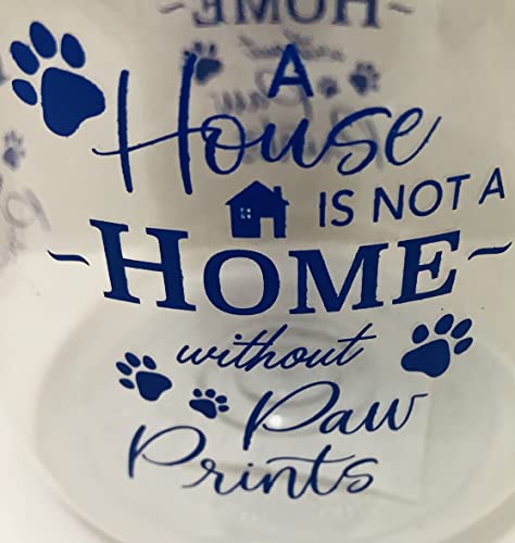 CGT BPA-Free Plastic Airtight Dog Cat Pet Treat & Food Storage Containers Canisters Jars Red Royal Blue My Favorite People Have Paws A House Is Not A Home Without Paw Prints (Set of 2) CGT BPA-Free Plastic Airtight Dog Cat Pet Treat & Food Storage Containers Canisters Jars Red Royal Blue My Favorite People Have Paws A House Is Not A Home Without Paw Prints (Set of 2)