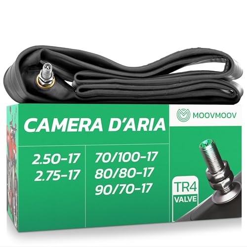 Specifiche tecniche: camera d’aria da 270 g con spessore di 1 mm e valvola Schrader TR4 per un gonfiaggio semplice con pompa o compressore