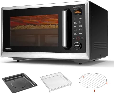 TOSHIBA OptiChef Air Fryer Combo Countertop Microwave Oven with 2...