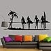 Wandaufkleber Surfing Girl Surf Wandaufkleber Surfboard Surfing Sports DIY Decals Wohnkultur Vinyl Aufkleber für Wohnzimmer Mädchen Schlafzimmer-100 x 42 cm