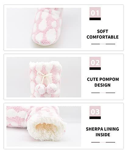 Image of Panda Bros Women's Bootie Slipper Socks, Non-Slip Gripper House Socks
