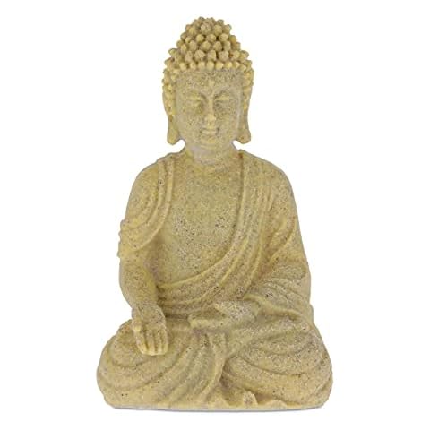 Relaxdays Estatua Buda Sentado Resina Sintética 40 cm Cover