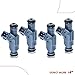 A-Premium Fuel Injectors Compatible with Audi A4 2002-2006, A4 Quattro 2001-2005 & Volkswagen Passat 2000-2005 L4 1.8L, Gas, Set of 4, Replace# 280156070, 0280156070
