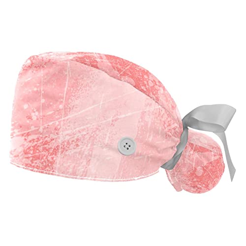Casquette de travail JDEZ rose réglable pour la restauration et les soins
