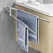 Deyooxi Porte Serviettes Acier Inoxydable Mat Porte-Serviettes - Porte-Serviettes pivotant à Deux Bras pour Montage Mural et Porte-Serviettes Salle de Bain pour Salle de Bain Cuisine 41CM Argent