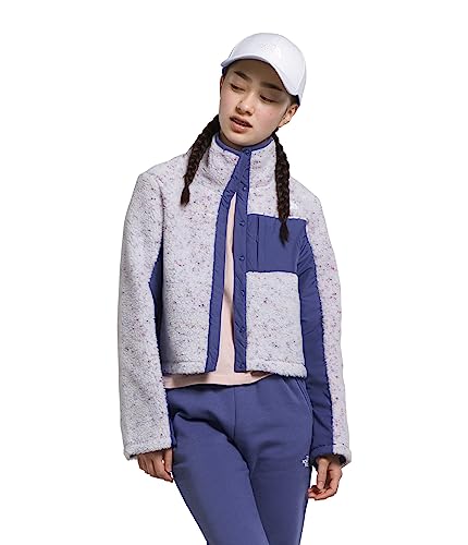 THE NORTH FACE Girls' Fleece Mashup Jacket, Cave Blue, Small