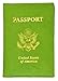 2 Passport Cover Holders Genuine Leather ID Wallet Case Travel Lime and Teal
