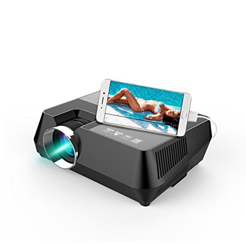 MTTLS Proyectores Data Show Mini Conexión USB Teléfono Celular 1600 Lúmenes Proyector De TV 800X600 PPP Full HD Home Theater Entretenimiento