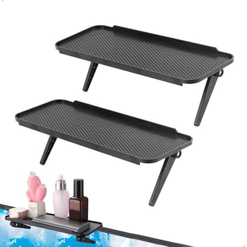 mongtsamz Etagere pour Decodeur,2 MatéRiau ABS Suporte Television pour Moniteur de Bureau, Support Television Pour Moniteur TV pour Haut-Parleurs, BoîTiers...