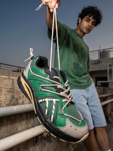 Image of Bacca Bucci x Discovery Vulcan Men's Outdoor Lifestyle Sneakers | Breathable Mesh Upper | Speed Lacing System | Cushioned EVA Midsole