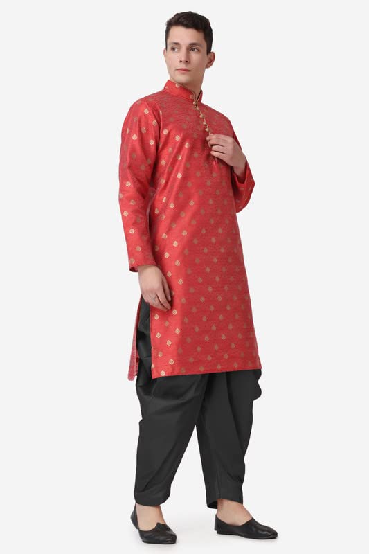Kurta larga de seda jacquard para lucir elegante sin trajes incómodos 6