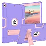 BENTOBEN iPad Air 3rd Generation Case, iPad Pro 10.5' 2017 Case, 3 Layers Heavy Duty Rugged Shockproof Kickstand Protective Tablet Cover for iPad Air 3 10.5' 2019 /iPad Pro 10.5' 2017,Purple/Rose Gold
