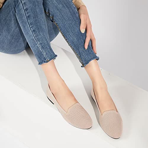 Image of BABUDOG Women's Flats Shoes Shiny Mesh Loafers Shoes Soft Memory Foam Flats