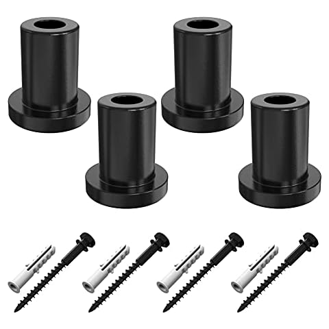 ZEKOO (4 PCS with Screws) Sliding Barn Door Hardware Longer Washer Assemblies Connecting Device Metal Steel Track Connector Spacer Use for Door-Frame Cover