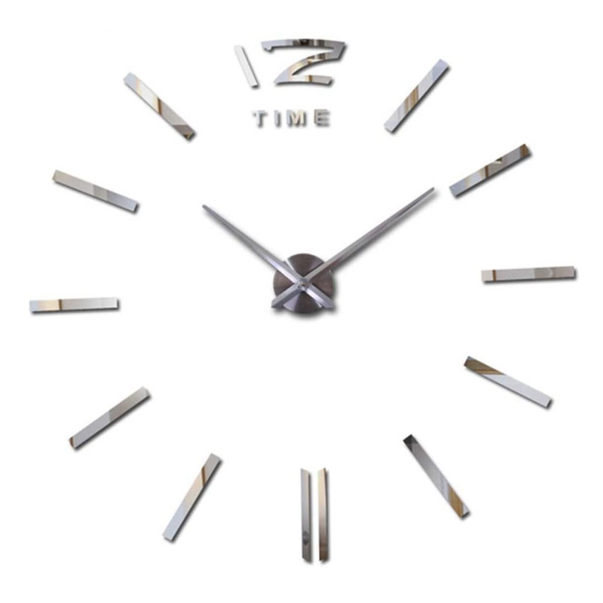 Horloge murale décorative 3D Amosfun en acrylique pour sublimer l'ambiance de votre séjour