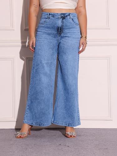 Image of Miss Chase A+ Women's Bootcut High Rise Regular Length Stretchable Denim Jeans