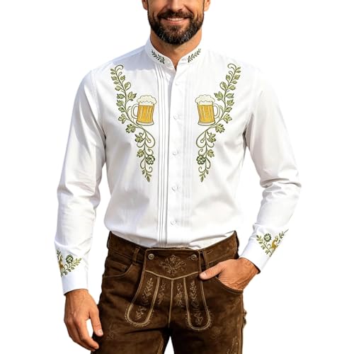 Chemise été homme casual parfaite pour le festival de la bière et vos soirées d'été animées