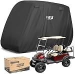 10L0L Universal 2-4/4+2 Passengers Golf Cart Cover for Yamaha, EZGO, Club Car, Waterproof Sunproof and Durable