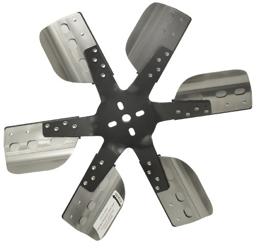 Derale 17617 Heavy Duty Fan Blade Series 1000 17" Stainless Steel Flex Fan Reverse Rotation , Black #TOP1