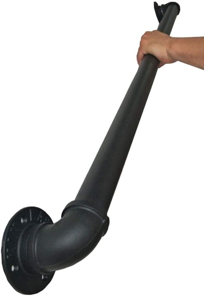 Handrails for Stairs Outdoor Grab Rails, Handrail Banister Support Kit, Staircase Railing Metal Wrought Iron Grab Bar for Indoor Outdoor Stairs Steps(80cm)