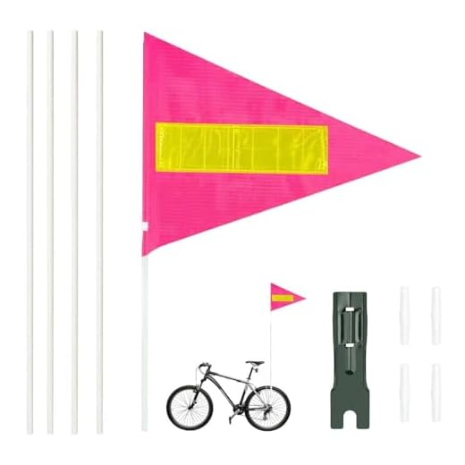 Reflektierende Fahrradflagge,150 cm Fahrrad Wimpel,Fahrrad Fähnchen,Verstellbare Kinderfahrradfahne,Roller Fahrrad Wimpel Fahne,Street Buddy Fahne,Kinderfahrrad Sicherheitswimpel