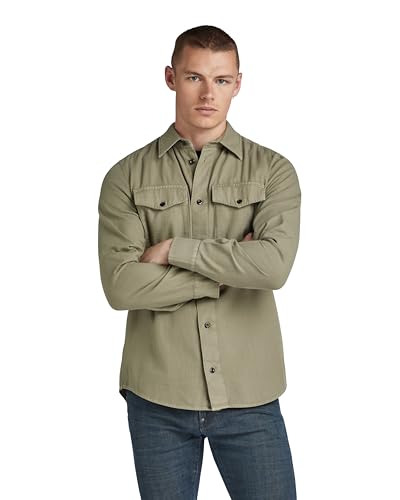 G-STAR RAW Herren Marine Slim Hemd, Grün (Shamrock gd D20165-D454-B681), XS – Ansicht 1