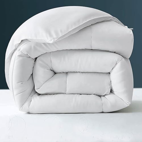 Image of Day Care - 500 GSM Hotel Quality-Down Alternative Microfiber Comforter for Heavy Winter Double Bed Comforter /Blanket /Rajai (90 inch x 100 inch Inches /228cm x 254cm) - Comforter Double Bed|White