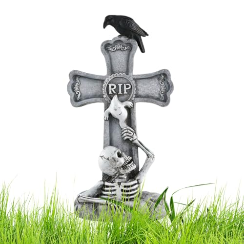 Décorations de cimetière Halloween : monuments et stèles miniatures - 8